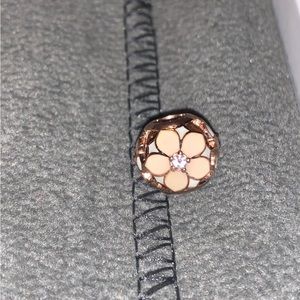Pandora Openwork Pink Magnolia Flower Charm